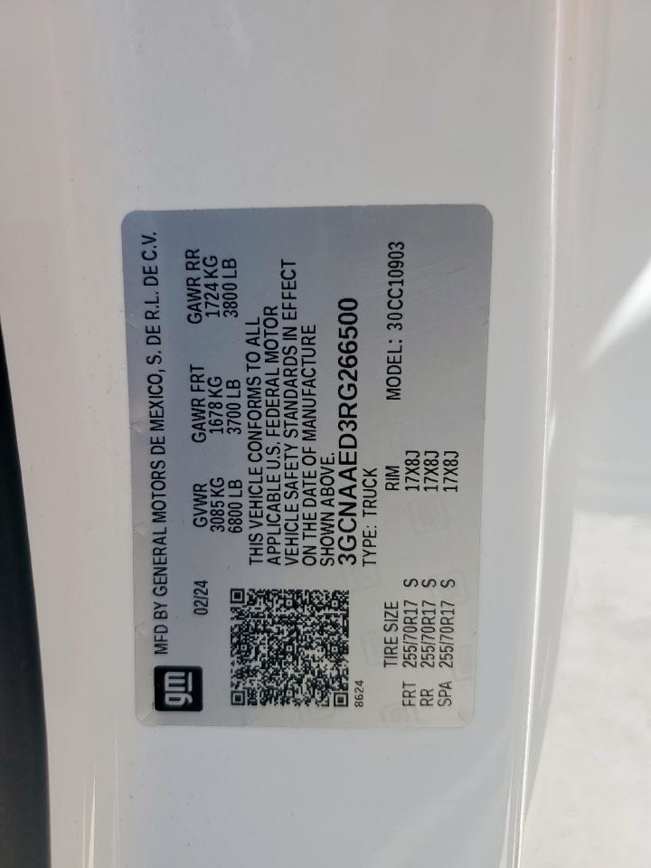 3GCNAAED3RG266500 CHEVROLET ALL Models 2024