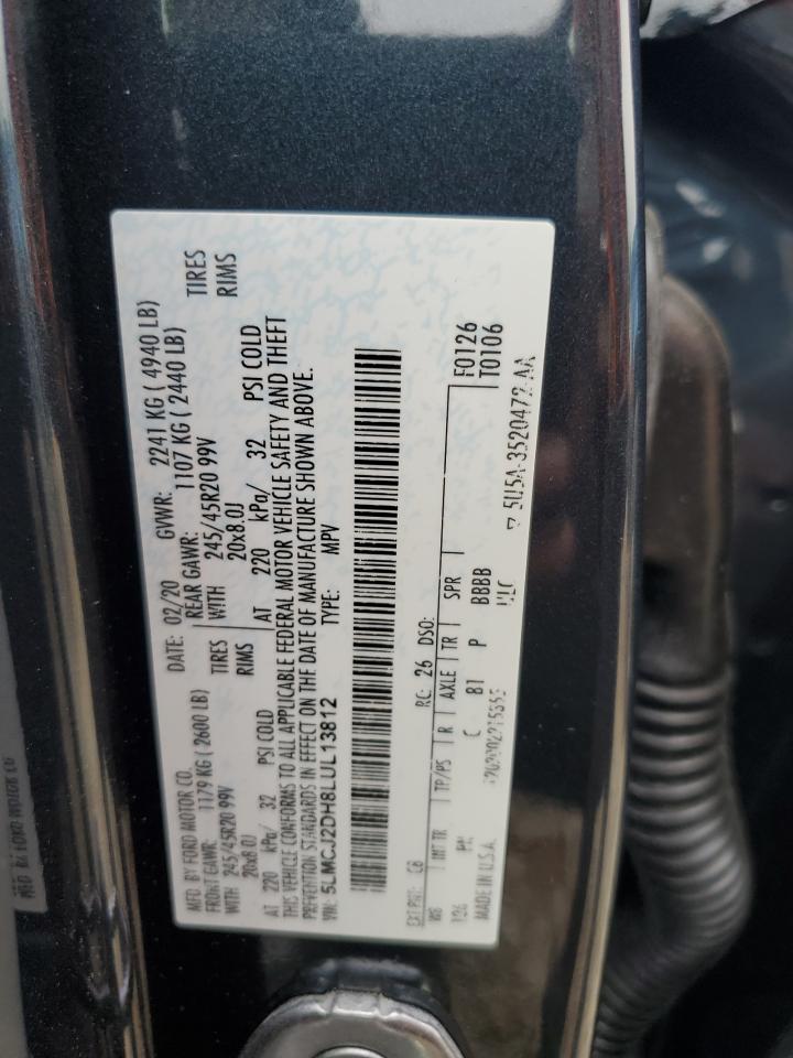 2020 Lincoln Corsair Reserve VIN: 5LMCJ2DH8LUL13812 Lot: 56201445