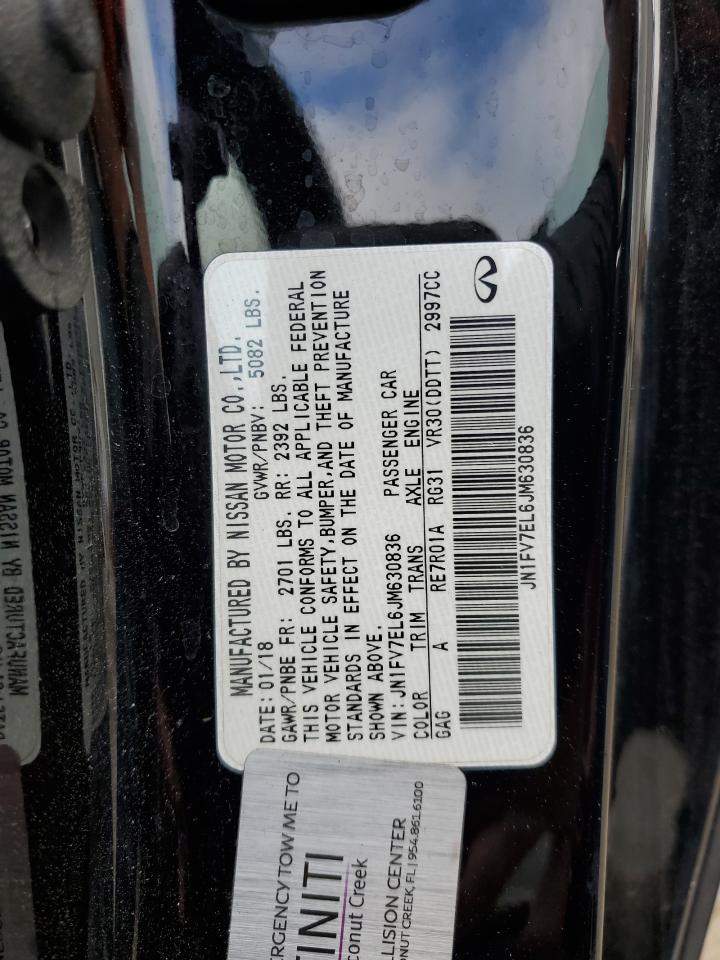 2018 Infiniti Q60 Red Sport 400 VIN: JN1FV7EL6JM630836 Lot: 56520975