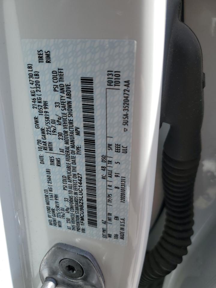 1FMCU9BZ5LUC14427 FORD ESCAPE 2020