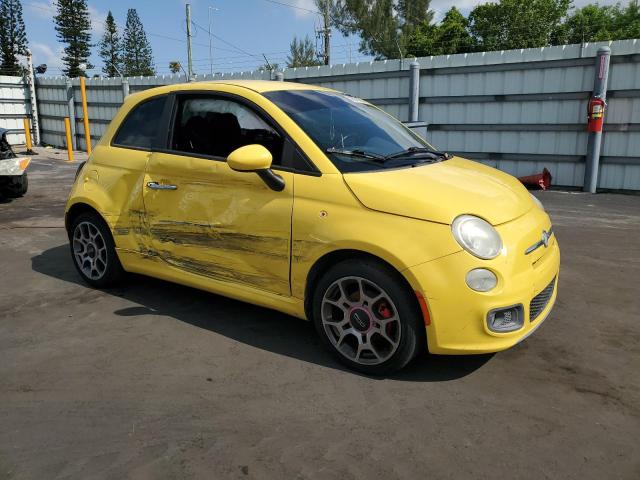 Hatchbacks FIAT 500 2012 Żółty
