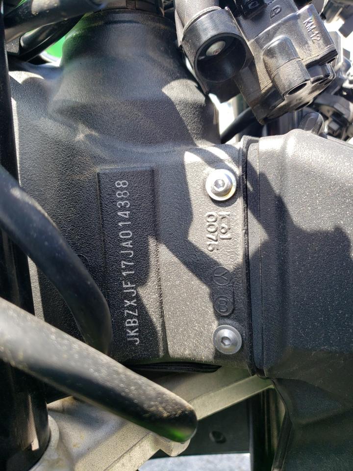 2018 Kawasaki Zx636 F VIN: JKBZXJF17JA014388 Lot: 57061765