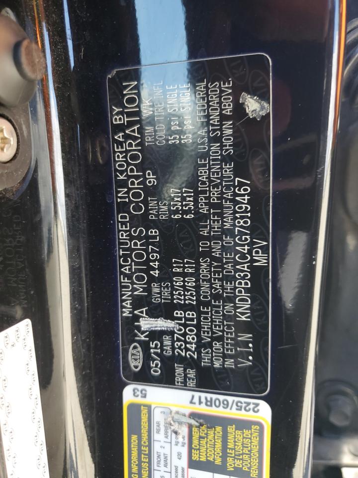 2016 Kia Sportage Lx VIN: KNDPB3AC4G7819467 Lot: 56258875