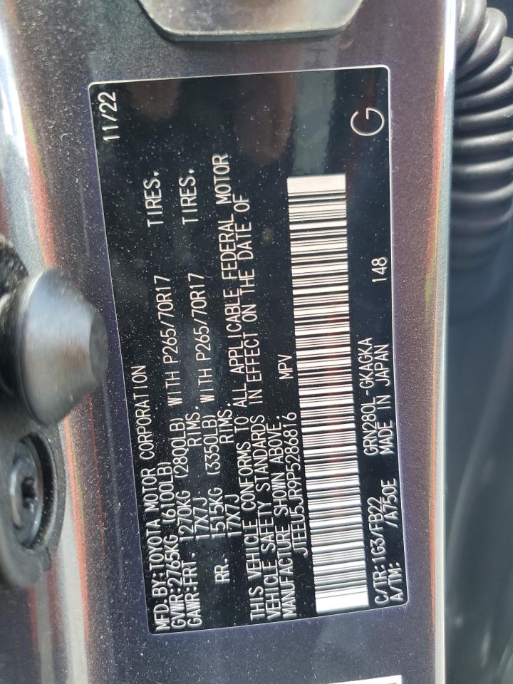 JTEEU5JR9P5286816 TOYOTA 4RUNNER 2023