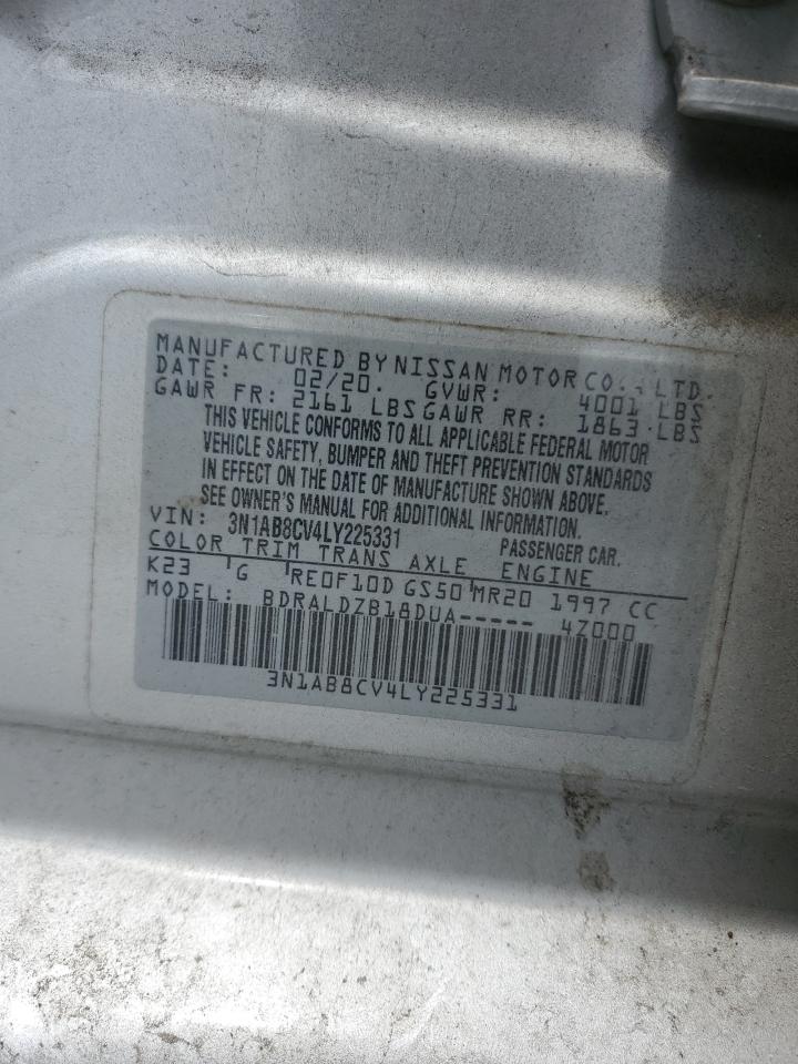 3N1AB8CV4LY225331 NISSAN SENTRA 2020