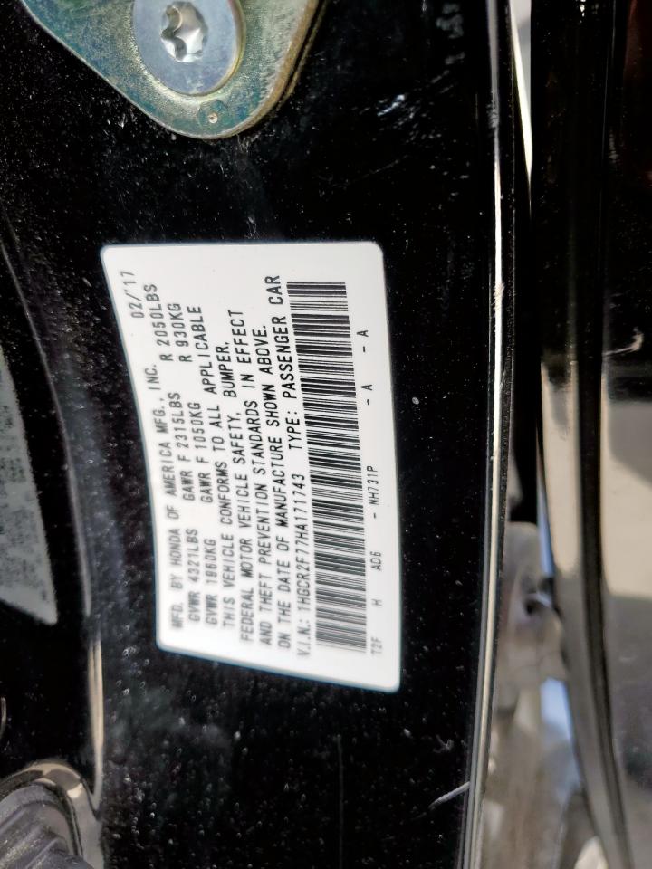 1HGCR2F77HA171743 HONDA ACCORD 2017