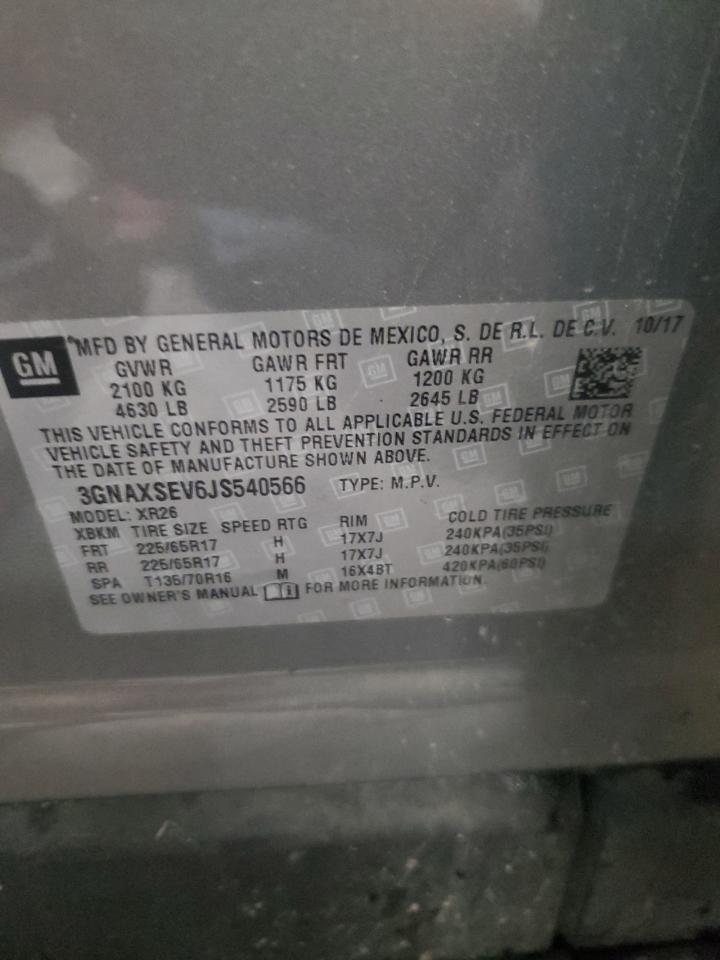 3GNAXSEV6JS540566 CHEVROLET EQUINOX 2018