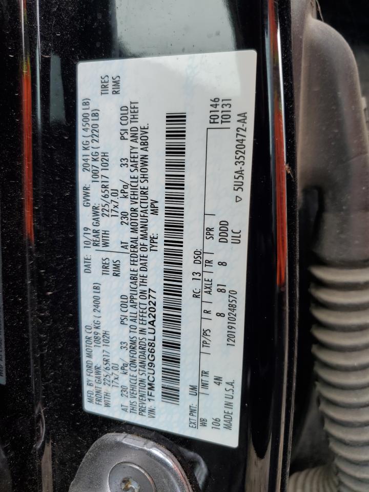 1FMCU9G68LUA20277 FORD ESCAPE 2020