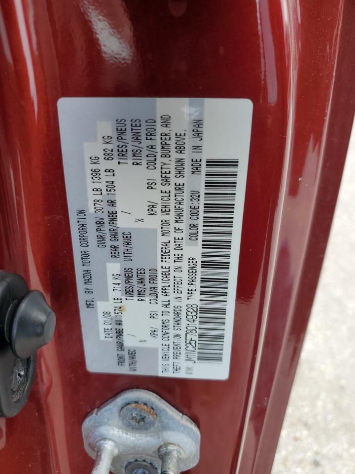 2008 Mazda Mx-5 Miata VIN: JM1NC25F780149328 Lot: 56839685