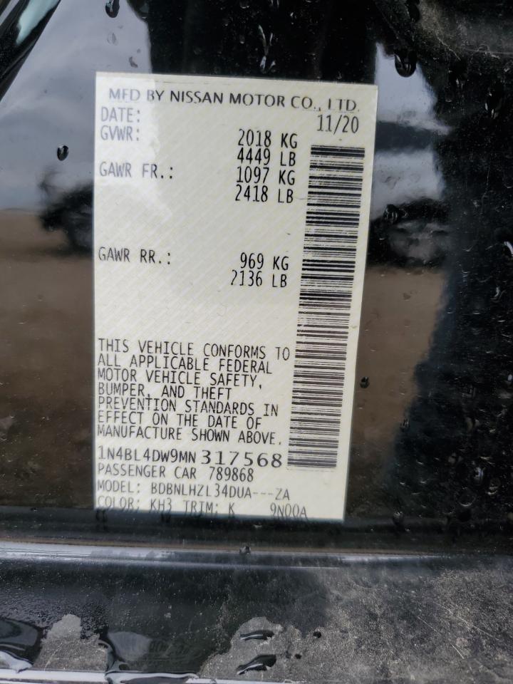1N4BL4DW9MN317568 NISSAN ALTIMA 2021