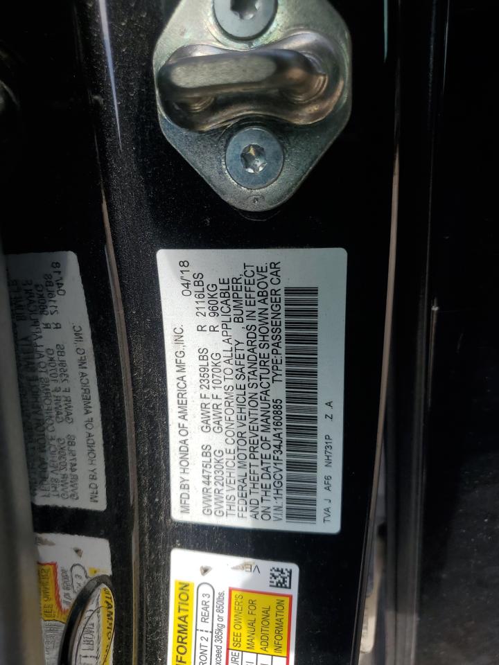 1HGCV1F34JA160885 HONDA ACCORD 2018