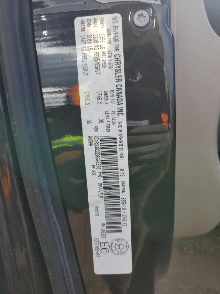 2013 Dodge Grand Caravan Se VIN: 2C4RDGBG3DR602370 Lot: 58049935