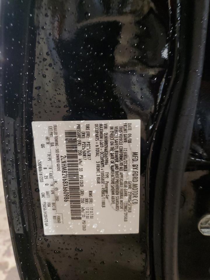 2008 Lincoln Town Car Signature Limited VIN: 2LNHM82V68X660986 Lot: 55635465