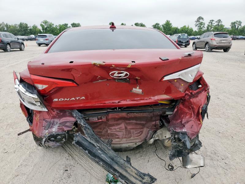  HYUNDAI SONATA 2016 Czerwony