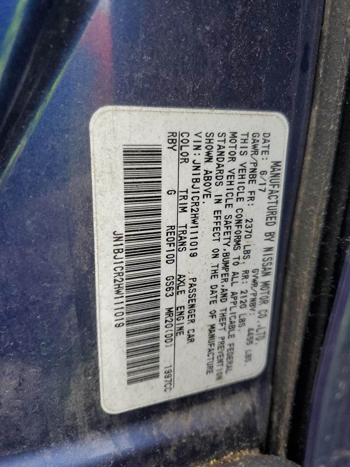 2017 Nissan Rogue Sport S VIN: JN1BJ1CR2HW111019 Lot: 57762695