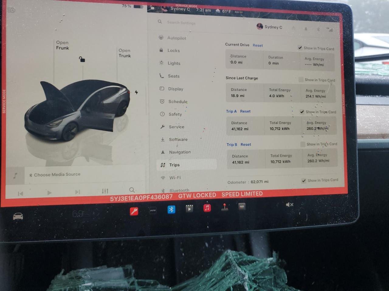 2023 Tesla Model 3 VIN: 5YJ3E1EA0PF436087 Lot: 56565925