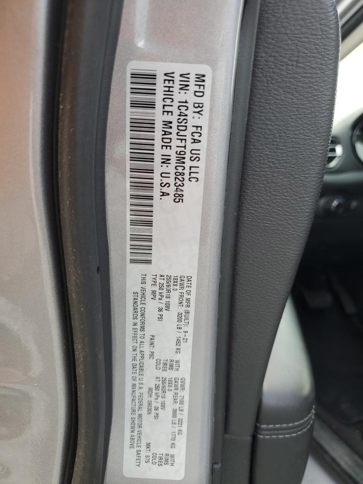 2021 Dodge Durango Pursuit VIN: 1C4SDJFT9MC823485 Lot: 55207395