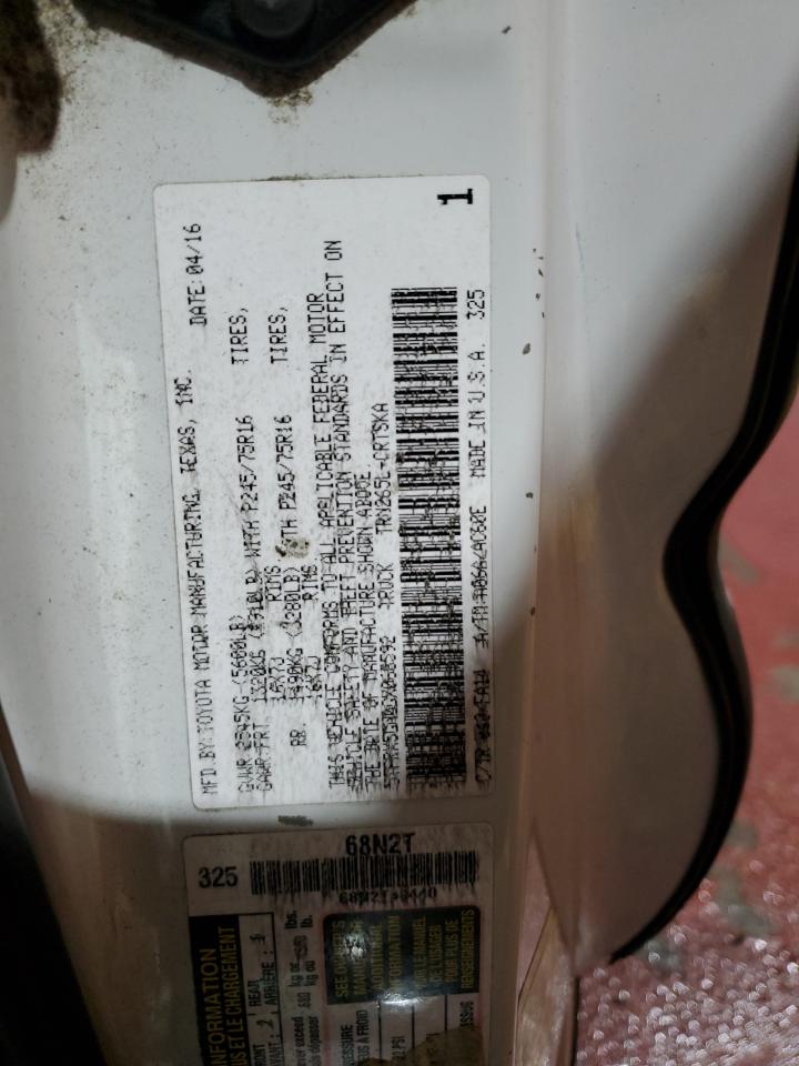 5TFRX5GN0GX068592 TOYOTA TACOMA 2016