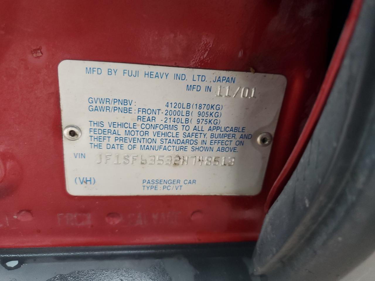 2020 Subaru Forester L VIN: JF1SF63532H748513 Lot: 55997425