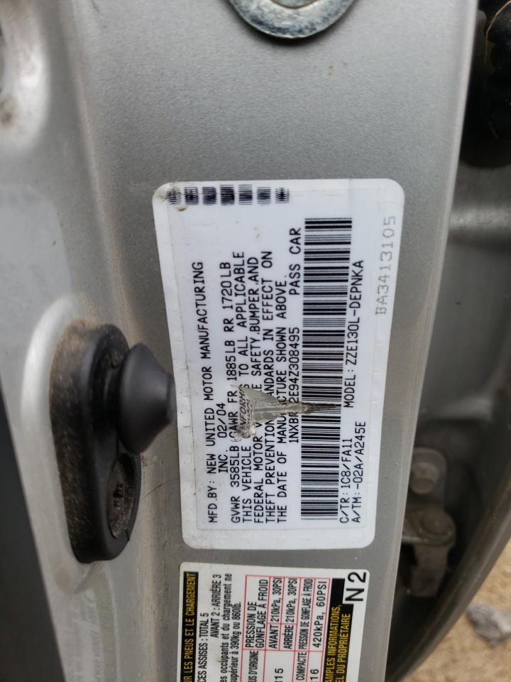 2004 Toyota Corolla Ce VIN: 1NXBR32E94Z308495 Lot: 56702315