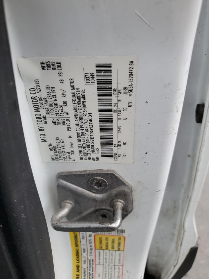 NM0LS7E79G1274031 FORD TRANSIT 2016