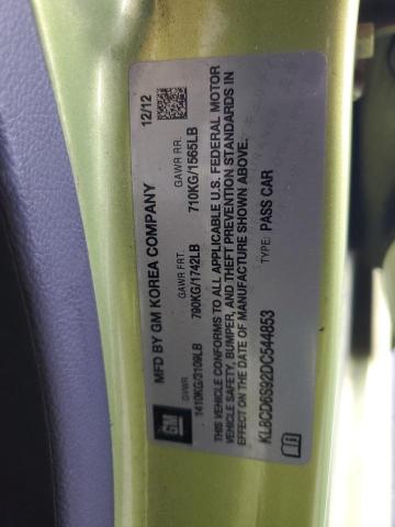 2013 CHEVROLET SPARK 1LT  