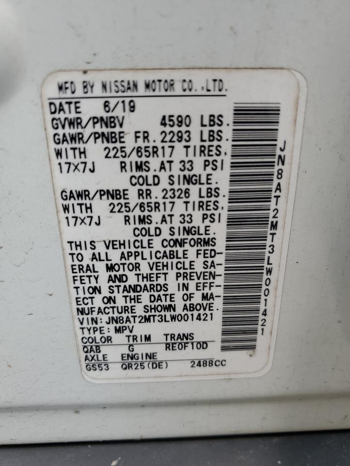 JN8AT2MT3LW001421 NISSAN ROGUE 2020