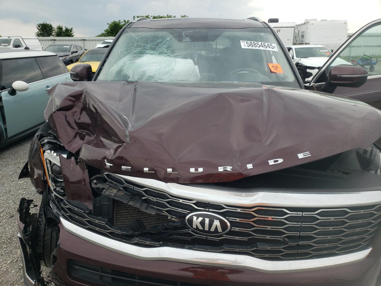 2021 Kia Telluride S VIN: 5XYP64HC8MG129350 Lot: 58854645