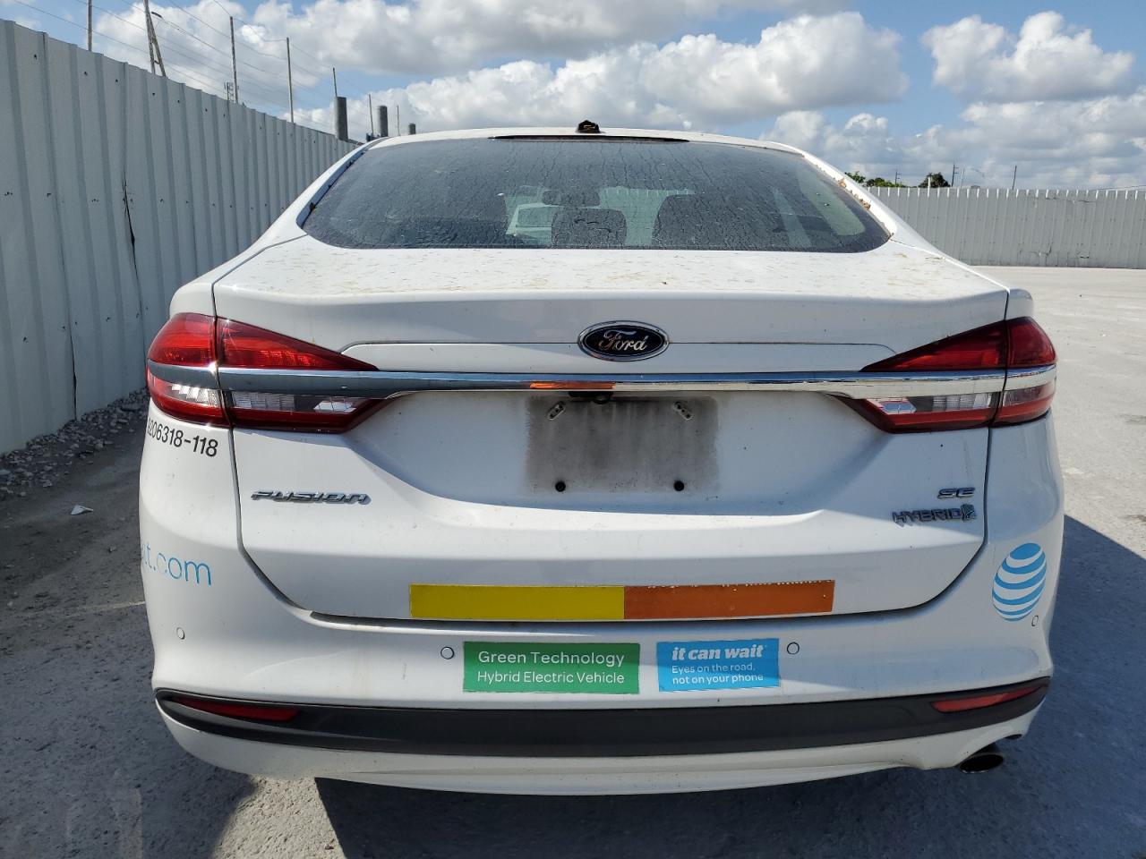 2018 Ford Fusion Se Hybrid VIN: 3FA6P0LU1JR278711 Lot: 54033845