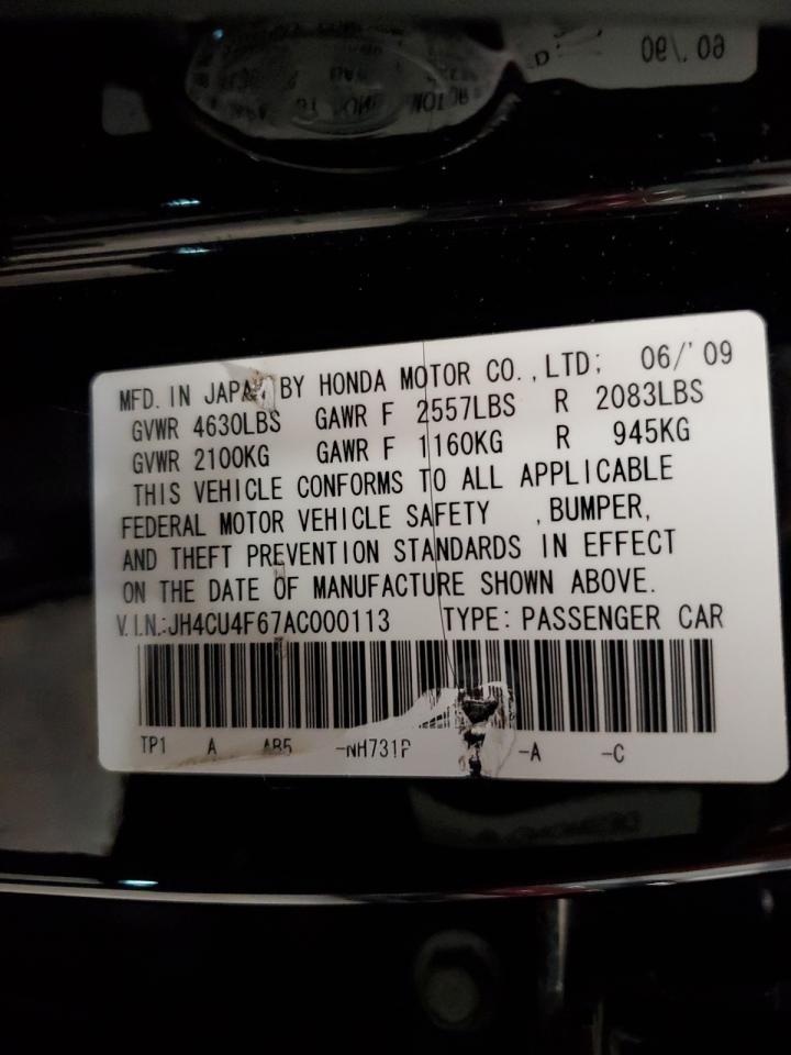 2010 Acura Tsx VIN: JH4CU4F67AC000113 Lot: 56814915
