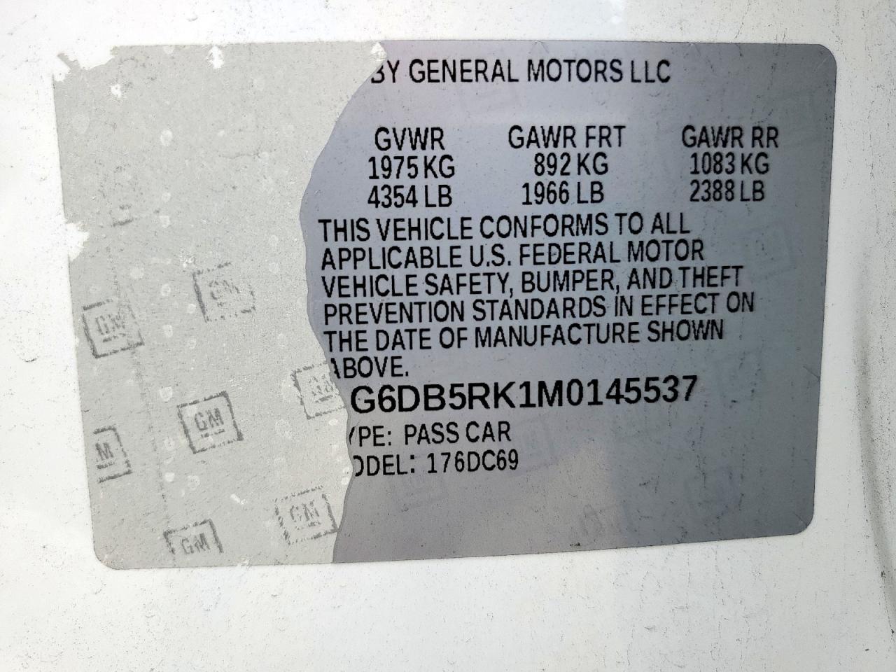 2021 Cadillac Ct4 Premium Luxury VIN: 1G6DB5RK1M0145537 Lot: 57337875