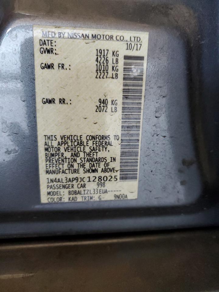 1N4AL3AP9JC128025 NISSAN ALTIMA 2018