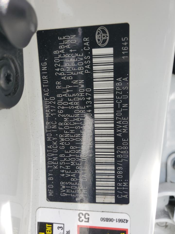 4T1K61AK8MU413470 TOYOTA CAMRY 2021