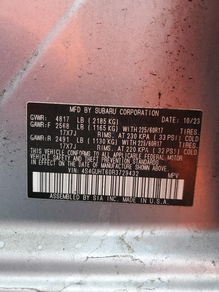 2024 Subaru Crosstrek Wilderness VIN: 4S4GUHT60R3729432 Lot: 56542025