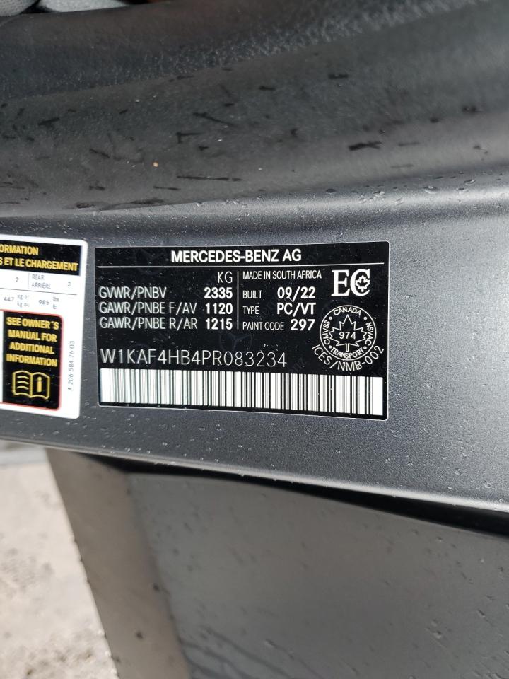 2023 Mercedes-Benz C 300 4Matic VIN: W1KAF4HB4PR083234 Lot: 57289425
