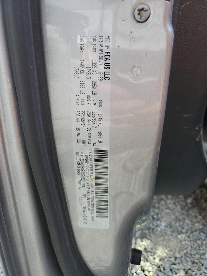 2020 Dodge Grand Caravan Gt VIN: 2C4RDGEG6LR178533 Lot: 57656245