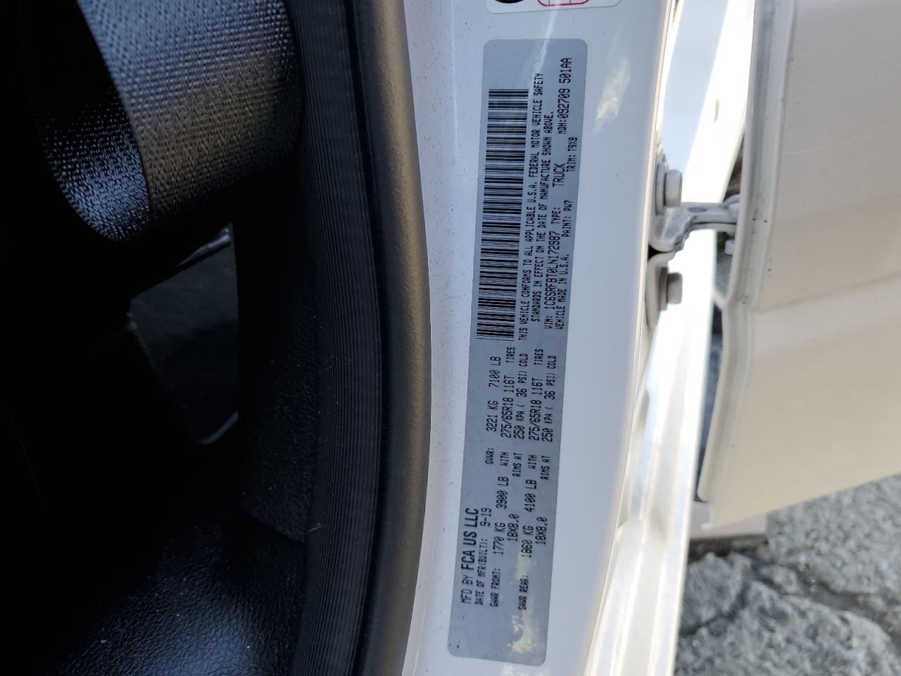 2020 Ram 1500 Big Horn/Lone Star VIN: 1C6SRFBT0LN172987 Lot: 56882705