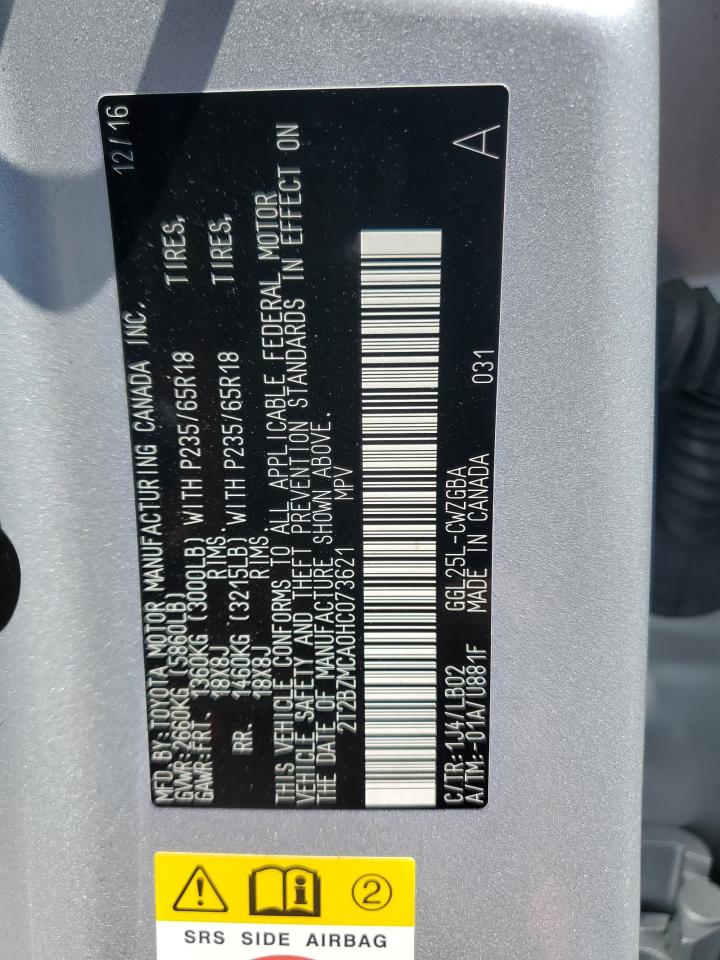 2017 Lexus Rx 350 Base VIN: 2T2BZMCA0HC073621 Lot: 55572305