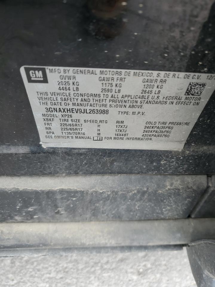 3GNAXHEV9JL263988 CHEVROLET EQUINOX 2018