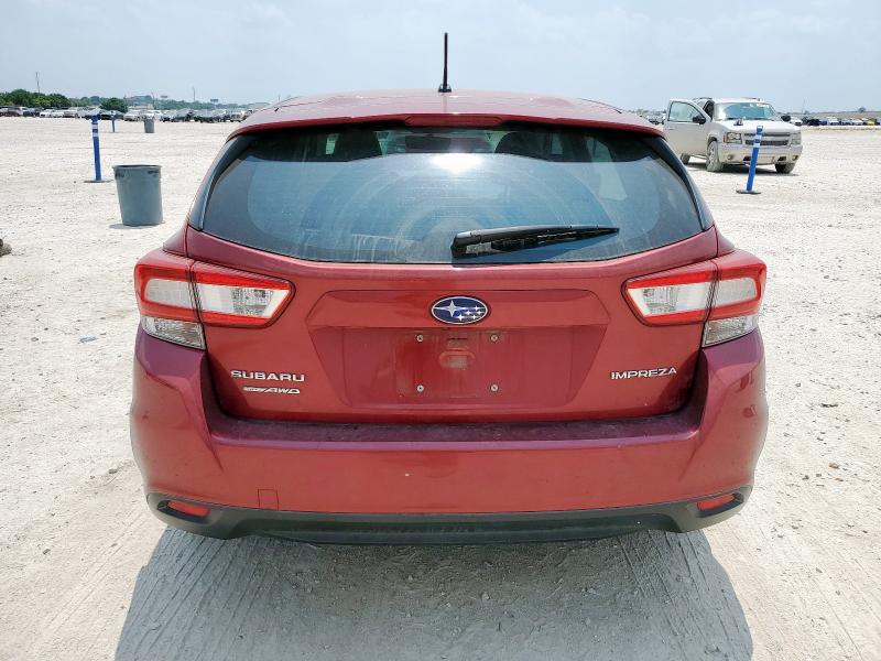  SUBARU IMPREZA 2018 Czerwony