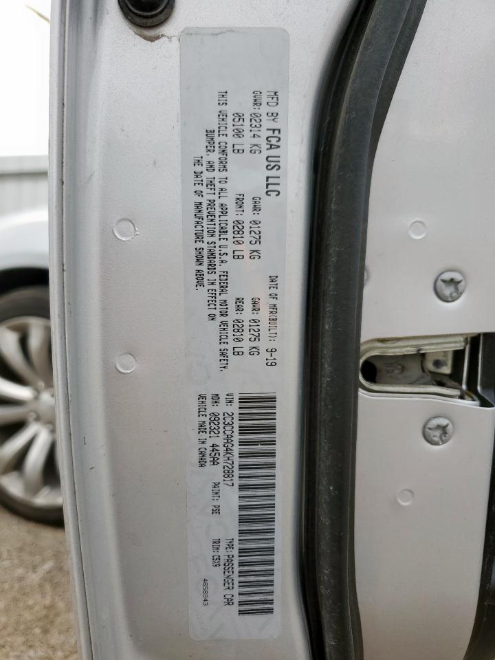 2019 Chrysler 300 Touring VIN: 2C3CCAAG4KH728817 Lot: 56225805