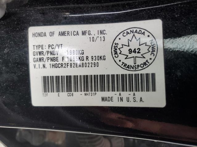2014 HONDA ACCORD EXL  
