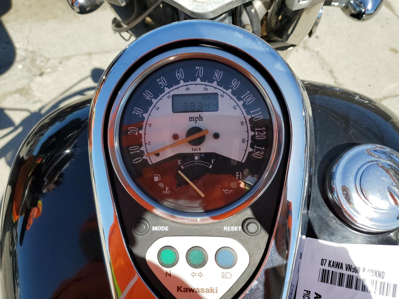 2007 Kawasaki Vn900 B VIN: JKAVN2B197A022196 Lot: 57780085
