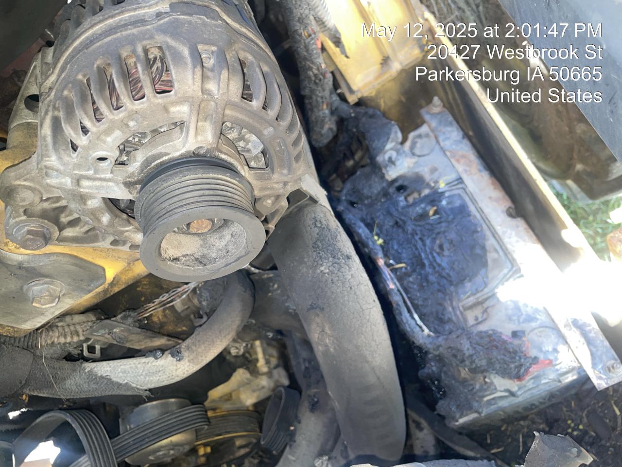 2012 John Deere 320 იყიდება Des Moines-ში, IA - Burn - Engine