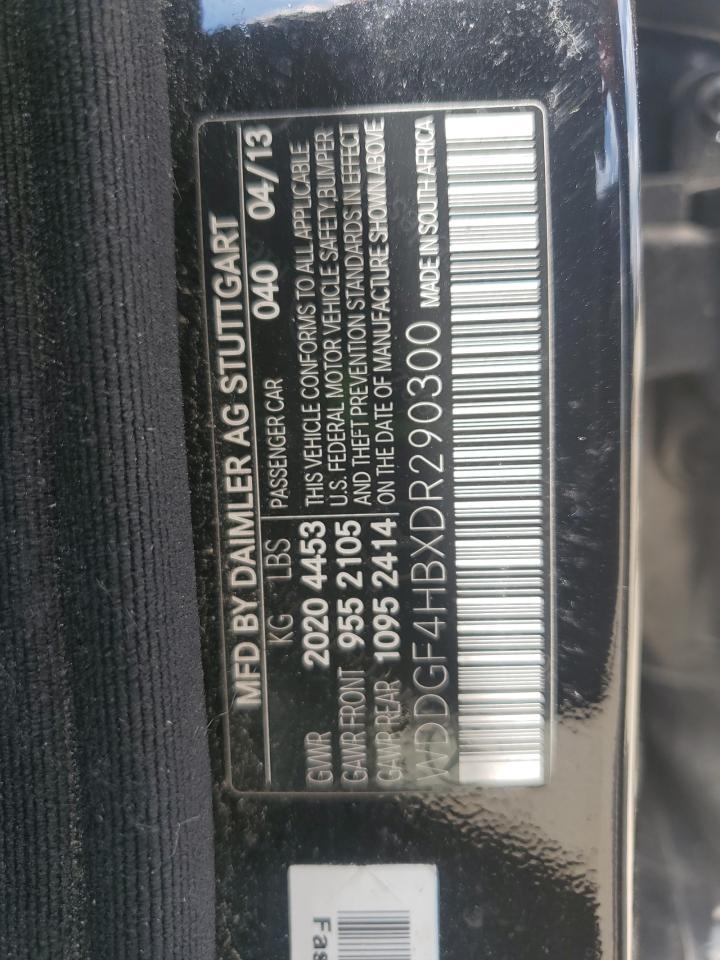 2013 Mercedes-Benz C 250 VIN: WDDGF4HBXDR290300 Lot: 58950985