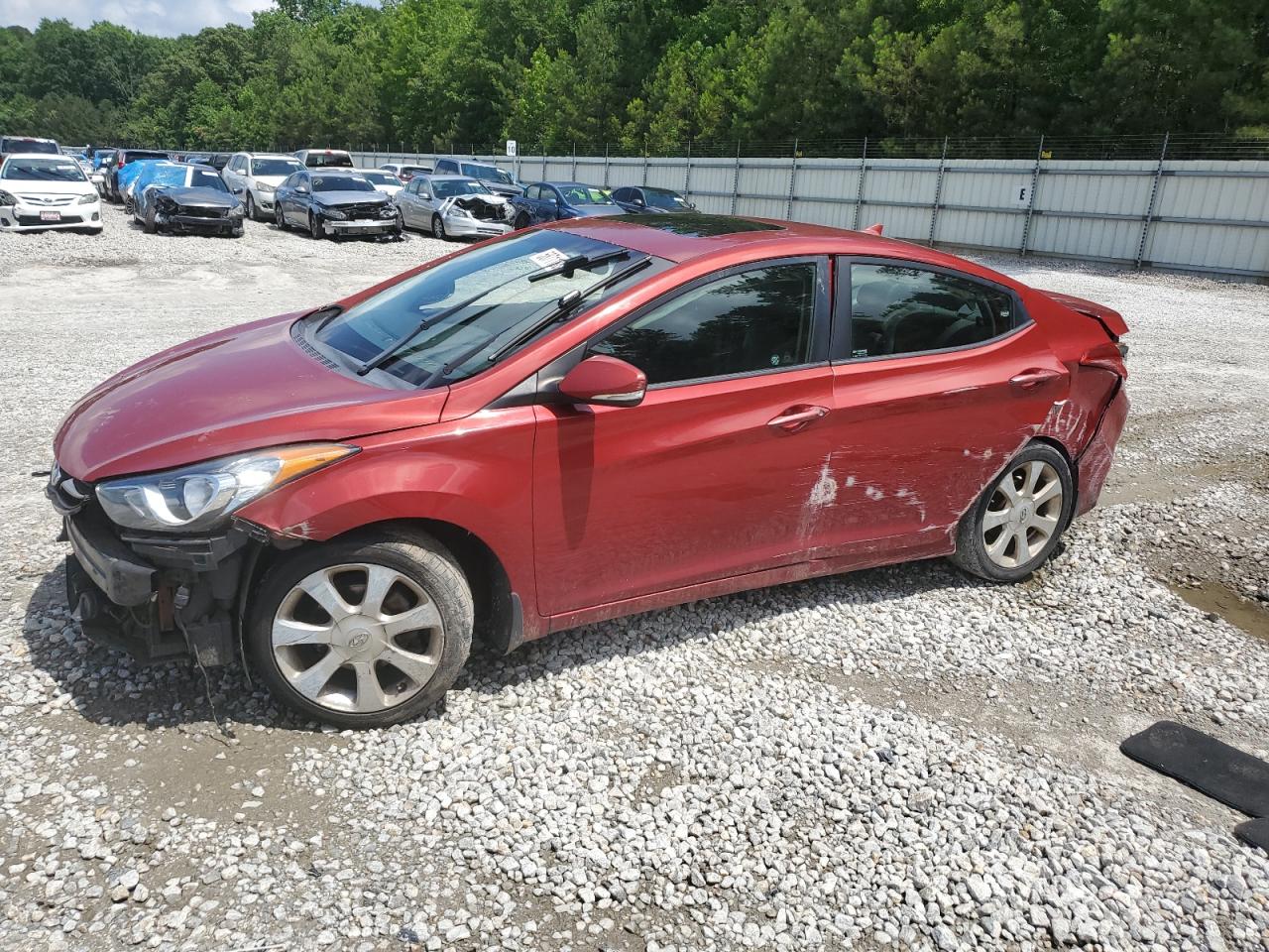 2012 Hyundai Elantra Gls na sprzedaż w Ellenwood, GA - Rear End