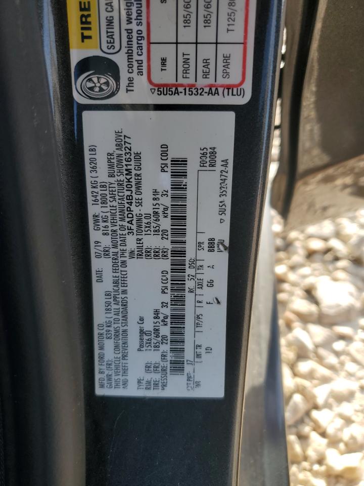 3FADP4BJ0KM163277 FORD FIESTA 2019