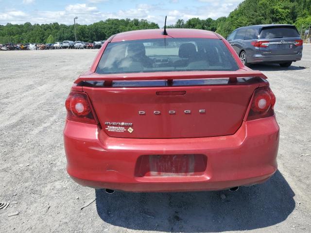 Sedans DODGE AVENGER 2012 Red