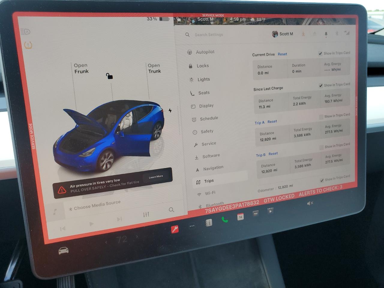 2023 Tesla Model Y VIN: 7SAYGDEE3PA178832 Lot: 57156005