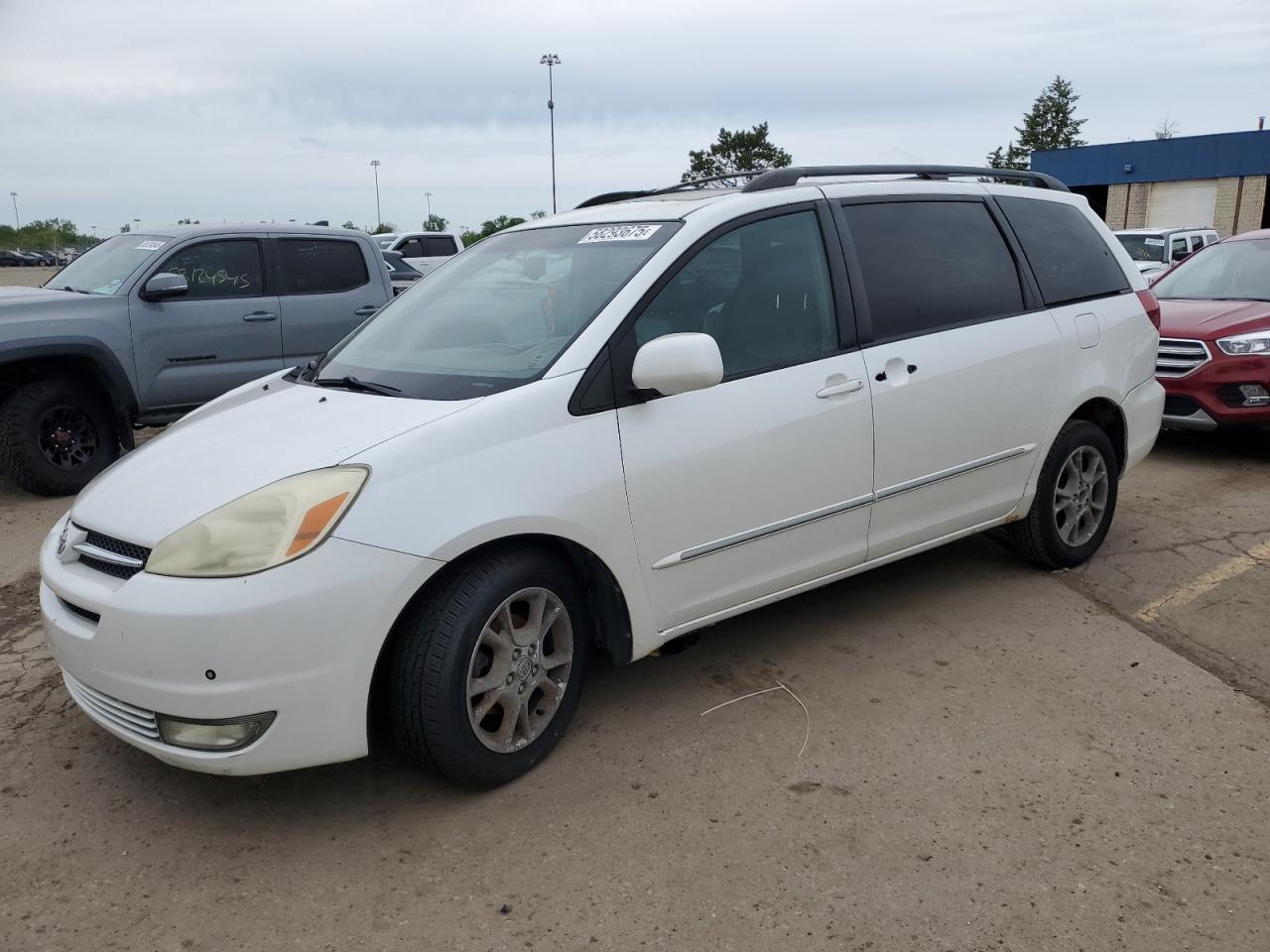 2005 Toyota Sienna Xle white van gas 5TDZA22C25S370815 photo #1